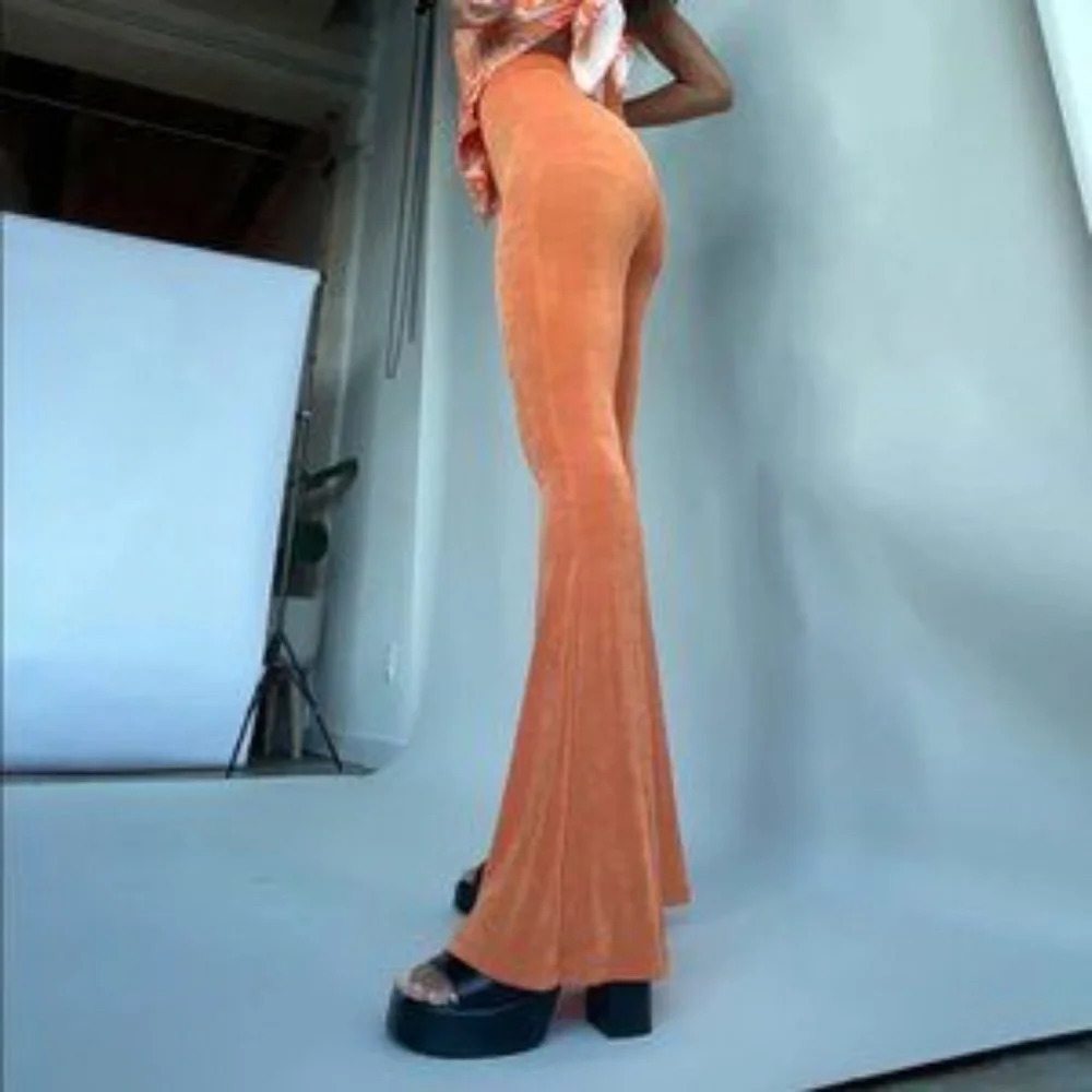 Princess Polly Orange Boogie Flared Pants *New